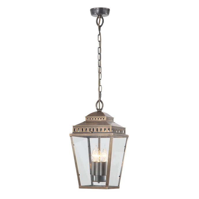 Elstead Lighting MANSION-HOUSE8-BR Mansion House 3 Light Chain Lantern - Brass