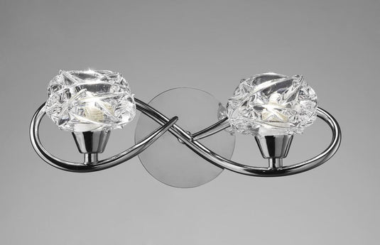 Mantra M3947/S Maremagnum Wall Lamp Switched 2 Light G9, Polished Chrome