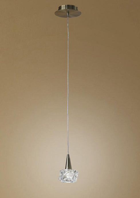 Mantra M4076 Maremagnum Pendant 1 Light G9, Antique Brass