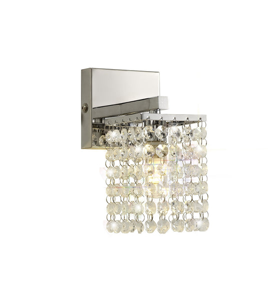 C-Lighting Marina Wall Lamp, 1 x G9, IP44, Polished Chrome/Crystal - 28661