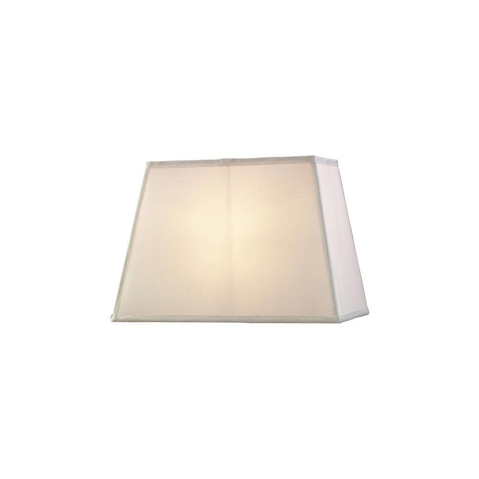 Diyas ILS20286 Maxine Rectangular Plain Fabric Shade, 270/360x 240mm, White - 38665