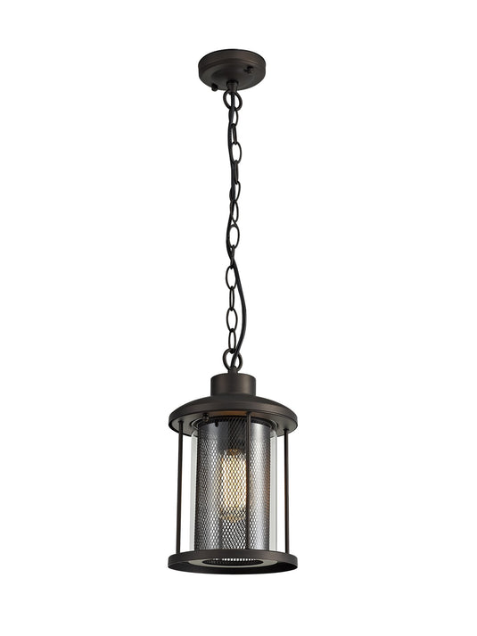 C-Lighting Maxton Pendant, 1 x E27, Antique Bronze/Clear Glass, IP54, 2yrs Warranty - 28901