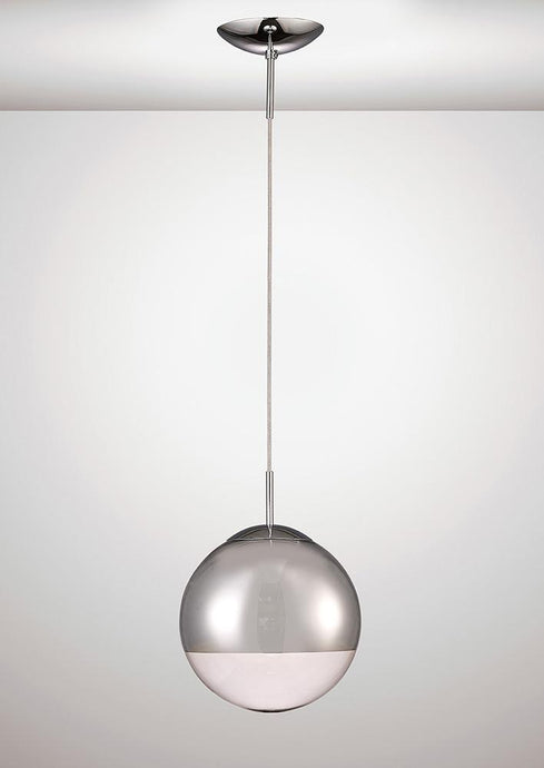 Deco D0124 Miranda Small Ball Pendant 1 Light Mirrored