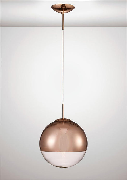 Deco D0127 Miranda Medium Ball Pendant 1 Light E27 Copper