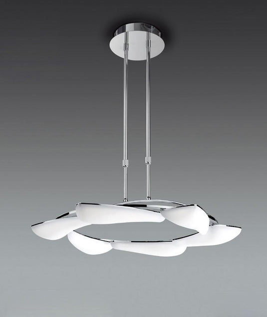 Mantra  M3800 Mistral Telescopic 36W LED Round 3000K, 3240lm, Polished Chrome/Frosted Acrylic, 3yrs Warranty