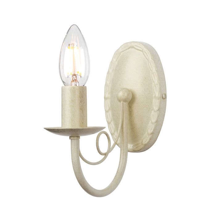 Elstead Lighting MN1-IV-GOLD Minster 1 Light Wall Light - Ivory Gold