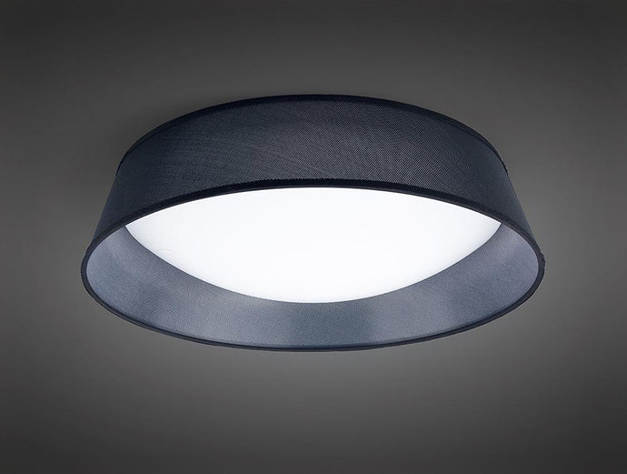 Mantra M4966E  Nordica Ceiling, 5 Light E27 Max 20W, 60cm, White Acrylic With Black Shade, 2yrs Warranty