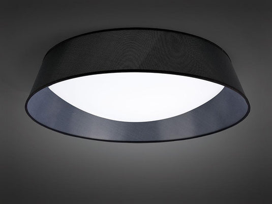 Mantra M4967E  Nordica Ceiling, 9 Light E27 Max 20W, 90cm, White Acrylic With Black Shade, 2yrs Warranty
