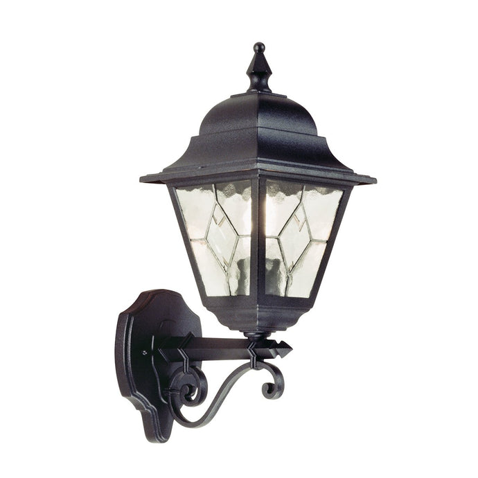 Elstead Lighting NR1-BLK Norfolk 1 Light Up Wall Lantern