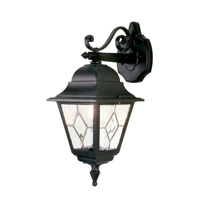 Elstead Lighting NR2-BLK Norfolk 1 Light Down Wall Lantern