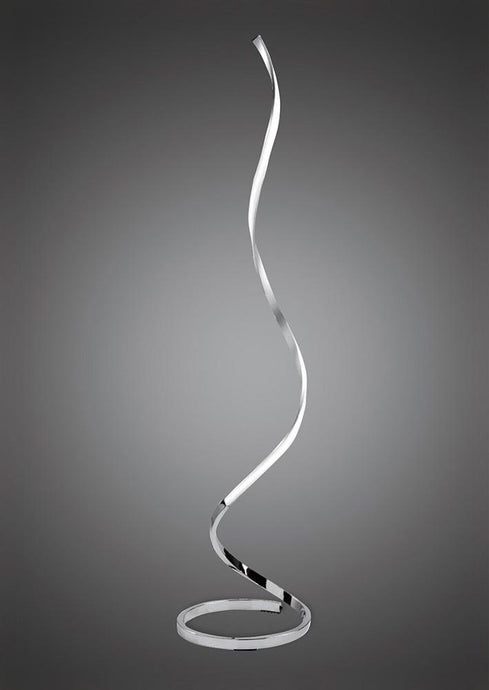 Mantra M4983 Nur Floor Lamp 22W LED 3000K, 1800lm, Dimmable, Silver/Frosted Acrylic/Polished Chrome, 3yrs Warranty
