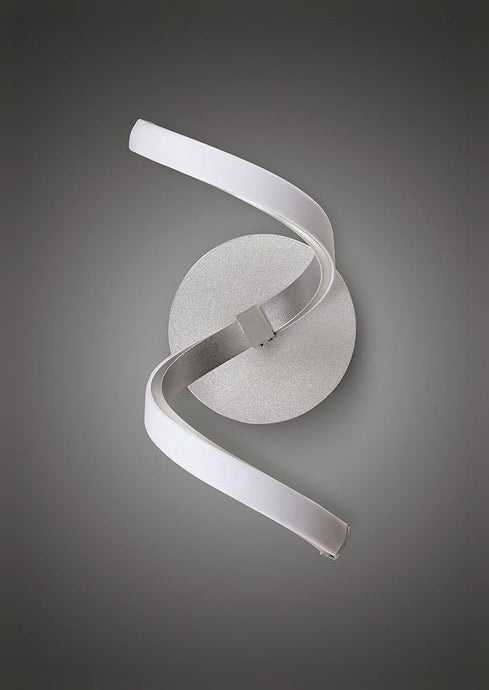 Mantra M4985 Nur Wall Lamp 10W LED 3000K, 850lm, Silver/Frosted Acrylic/Polished Chrome, 3yrs Warranty