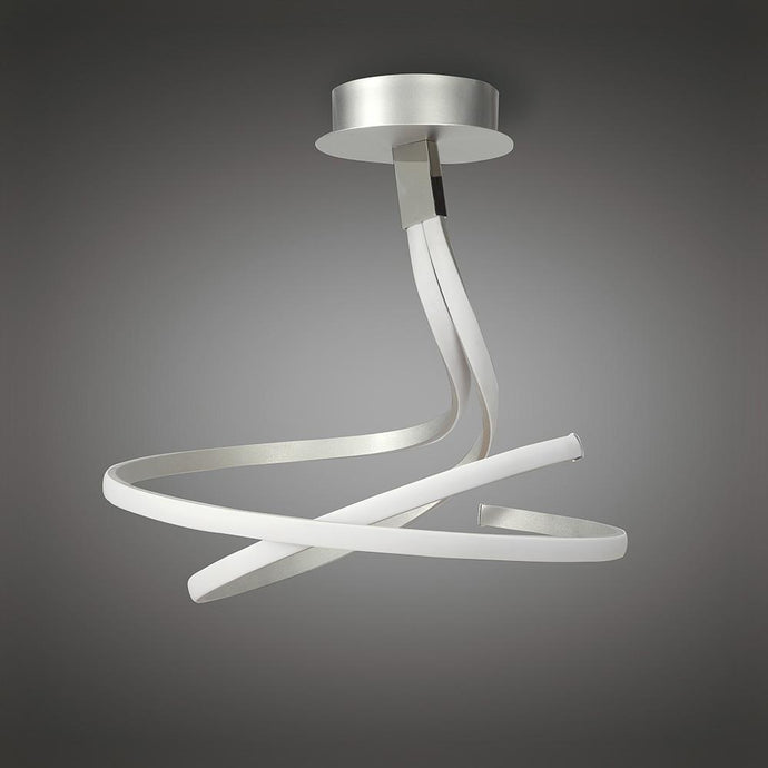 Mantra M4998 Nur Semi Ceiling 50W LED 3000K, 4000lm, Dimmable Silver/Frosted Acrylic/Polished Chrome, 3yrs Warranty