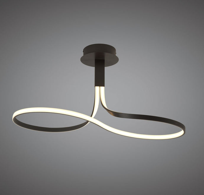 Mantra M5360 Nur Brown Oxide Semi Ceiling 40W LED 2800K, 3200lm, Frosted Acrylic/Brown Oxide, 3yrs Warranty