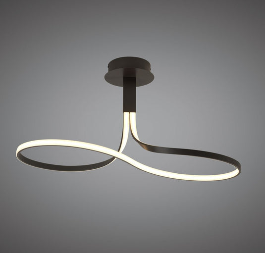 Mantra M5360 Nur Brown Oxide Semi Ceiling 40W LED 2800K, 3200lm, Frosted Acrylic/Brown Oxide, 3yrs Warranty