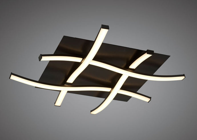 Mantra M5364 Nur Brown Oxide Flush 34W LED 2800K, 2600lm, Frosted Acrylic/Brown Oxide, 3yrs Warranty