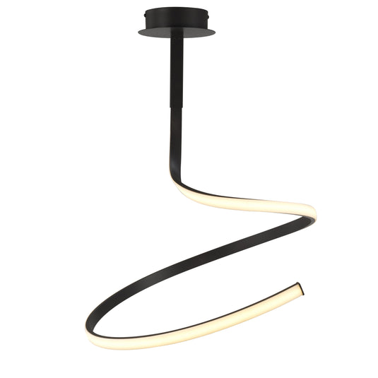 Mantra M5829 Nur BR Semi Ceiling 30W LED 2800K, 2400lm, Frosted Acrylic/Brown Oxide, 3yrs Warranty