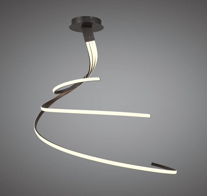 Mantra M5807 Nur BR XL Semi Ceiling 80W LED 2800K, 6200lm, Frosted Acrylic/Brown Oxide, 3yrs Warranty