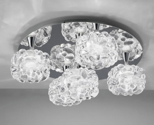 Mantra M3924 O2 Ceiling 5 Light G9, Polished Chrome