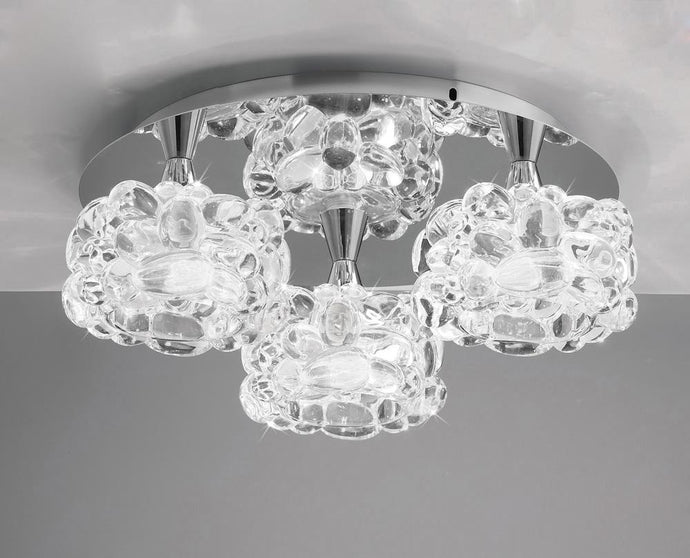 Mantra M3925 O2 Ceiling 3 Light G9 Small, Polished Chrome