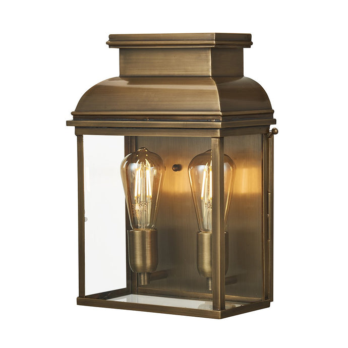 Elstead Lighting OLD-BAILEY-L-BR Old Bailey 2 Light Large Wall Lantern