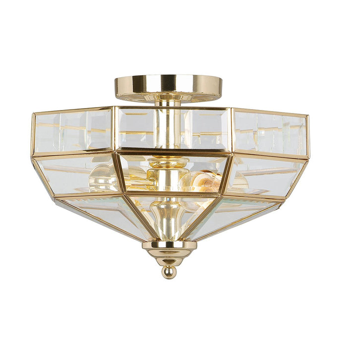 Elstead Lighting OLD-PARK-PB Old Park 2 Light Wall Lantern - Polished Brass