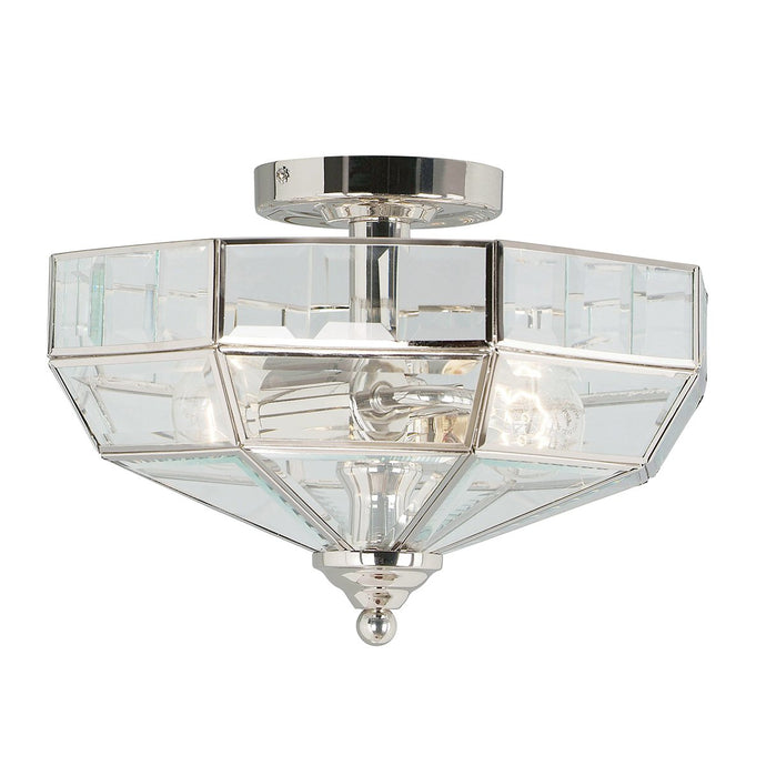 Elstead Lighting OLD-PARK-PN Old Park 2 Light Wall Lantern - Polished Nickel