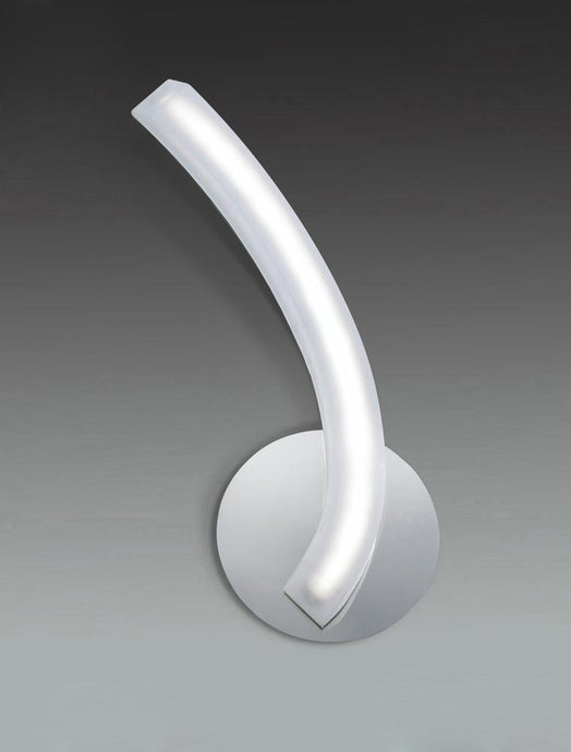 Mantra M3565/S On Wall Lamp Left Switched 5W LED 3000K, 500lm, Polished Chrome/Frosted Acrylic, 3yrs Warranty