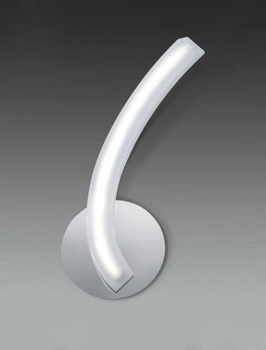 Mantra M3566/S On Wall Lamp Right Switched 5W LED 3000K, 500lm, Polished Chrome/Frosted Acrylic, 3yrs Warranty