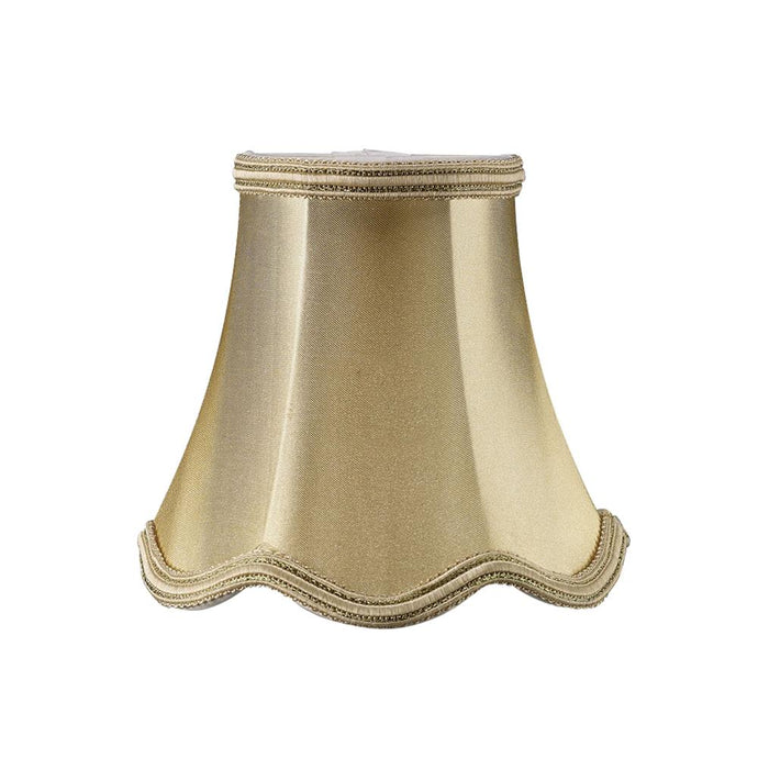 Diyas ILS10615 Onida Clip-On Fabric Shade Gold Shimmer Finish 70/130mm x 120mm - 38598