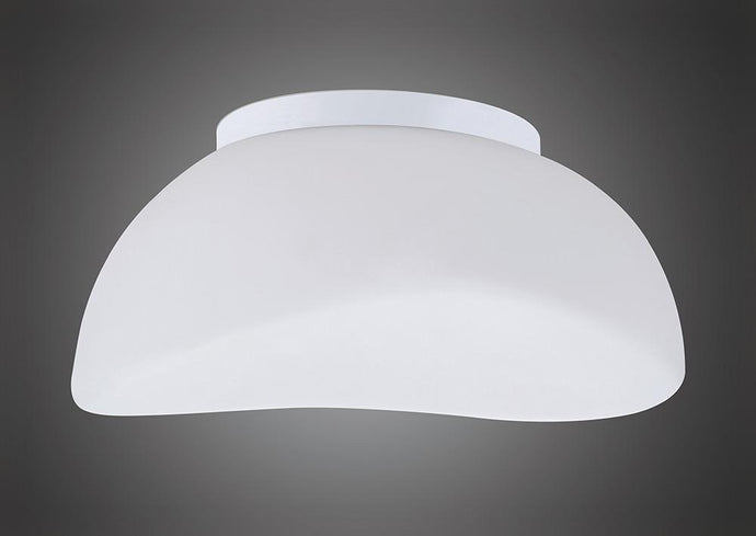 Mantra M4896 Opal Ceiling 3 Light E27, Polished Chrome/Frosted White Glass