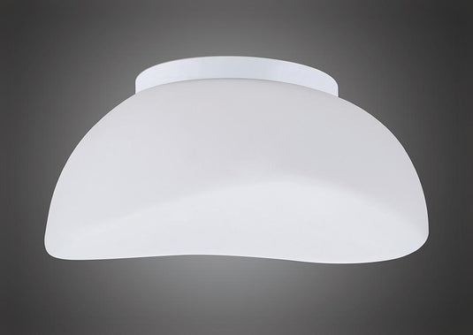 Mantra M4896 Opal Ceiling 3 Light E27, Polished Chrome/Frosted White Glass
