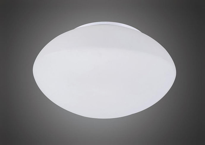 Mantra M4897 Opal Ceiling/Wall 1 Light E27, Polished Chrome/Frosted White Glass