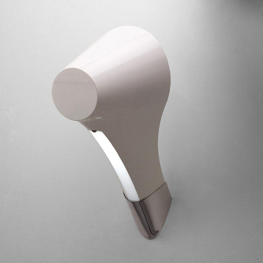 Mantra M1547 Ora Wall Lamp 1 Light E27, Gloss White/White Acrylic/Polished Chrome