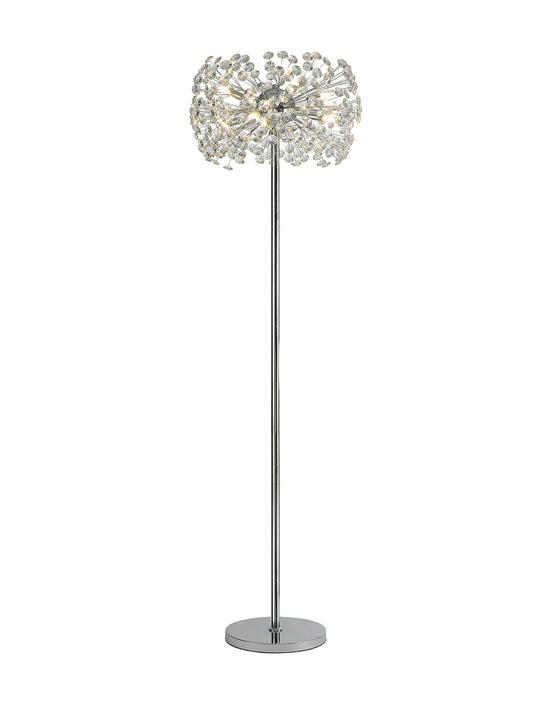 C-Lighting Orion Floor Lamp 8 Light G9 Polished Chrome/Crystal - 33190