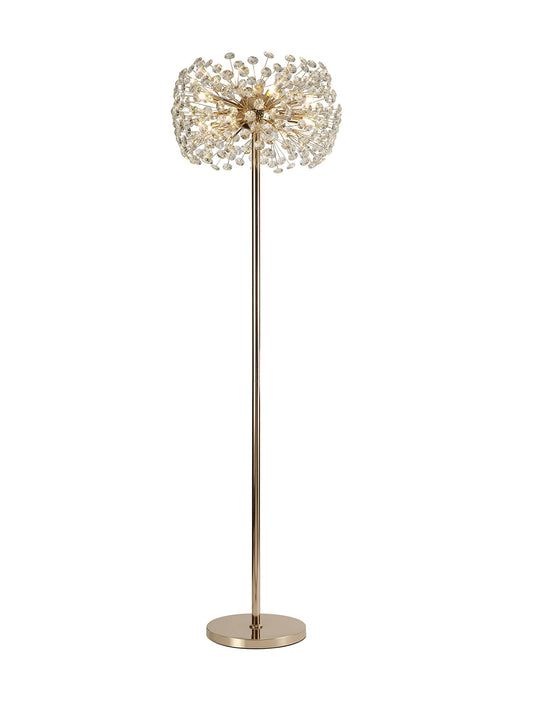 C-Lighting Orion Floor Lamp 8 Light G9 French Gold/Crystal - 33194