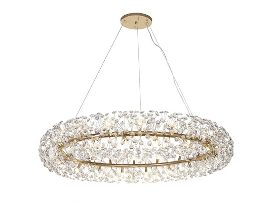 C-Lighting Orion Pendant 36 Light G9 French Gold/Crystal, Item Weight:19.4kg - 33278