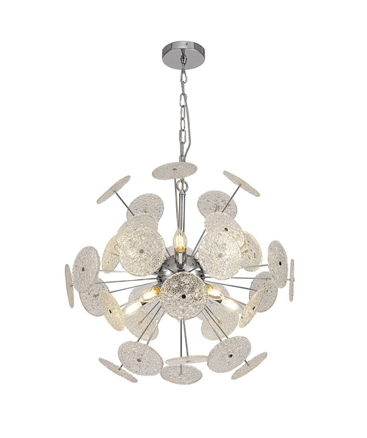 C-Lighting Pallas Pendant,10 x E14, Polished Chrome - 28900