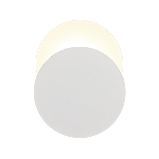 C-Lighting Pastor Magnetic Base Wall Lamp, 12W LED 3000K 498lm, 20/19cm Round Bottom Offset, Sand White/Acrylic Frosted Diffuser - 29789