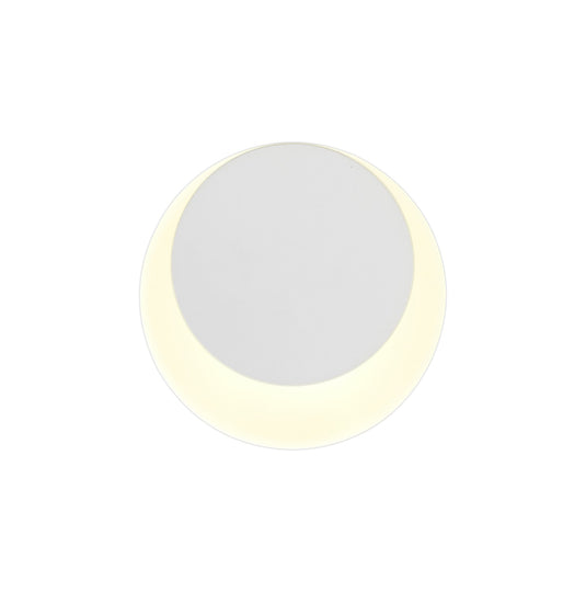 C-Lighting Pastor Magnetic Base Wall Lamp, 12W LED 3000K 498lm, 15/19cm Round Top Offset, Sand White/Acrylic Frosted Diffuser - 29791
