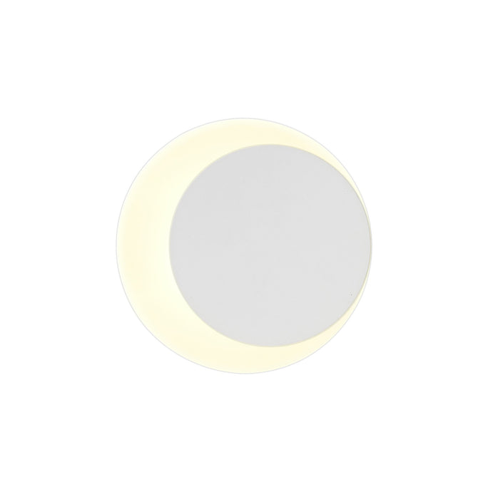 C-Lighting Pastor Magnetic Base Wall Lamp, 12W LED 3000K 498lm, 15/19cm Round Right Offset, Sand White/Acrylic Frosted Diffuser - 29792