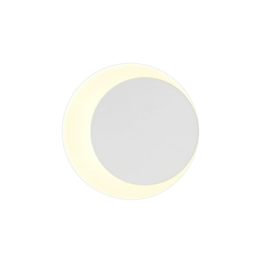 C-Lighting Pastor Magnetic Base Wall Lamp, 12W LED 3000K 498lm, 15/19cm Round Right Offset, Sand White/Acrylic Frosted Diffuser - 29792