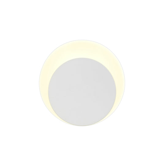 C-Lighting Pastor Magnetic Base Wall Lamp, 12W LED 3000K 498lm, 15/19cm Round Bottom Offset, Sand White/Acrylic Frosted Diffuser - 29793