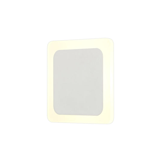 C-Lighting Pastor Magnetic Base Wall Lamp, 12W LED 3000K 498lm, 15/19cm Square Centre, Sand White/Acrylic Frosted Diffuser - 29796