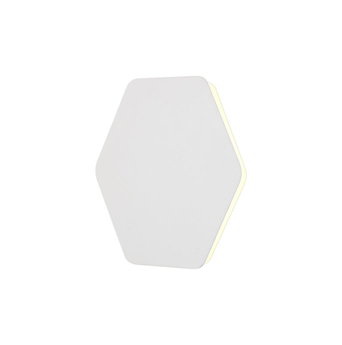 C-Lighting Pastor Magnetic Base Wall Lamp, 12W LED 3000K 498lm, 20/19cm Horizontal Hexagonal Centre, Sand White/Acrylic Frosted Diffuser - 29806