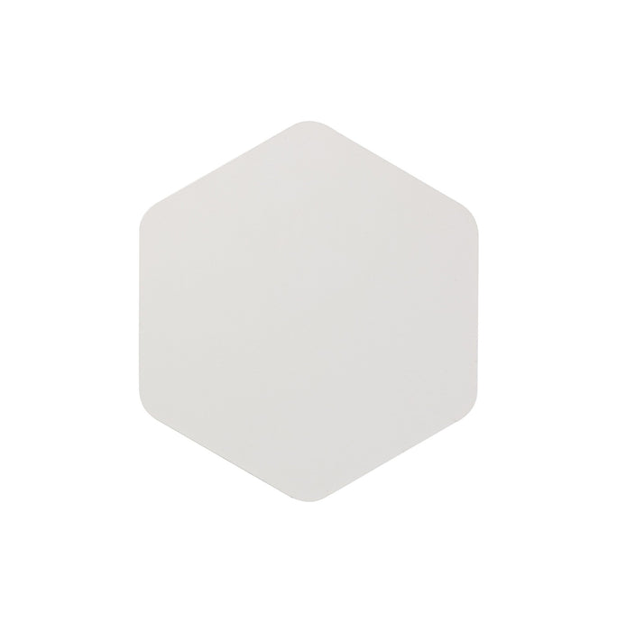 C-Lighting Pastor Magnetic Base Wall Lamp, 12W LED 3000K 498lm, 20/19cm Vertical Hexagonal Centre, Sand White/Acrylic Frosted Diffuser - 29807