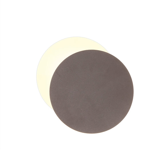 C-Lighting Pastor Magnetic Base Wall Lamp, 12W LED 3000K 498lm, 20/19cm Round Right Offset, Coffee/Acrylic Frosted Diffuser - 29825