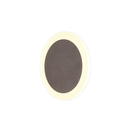 C-Lighting Pastor Magnetic Base Wall Lamp, 12W LED 3000K 498lm, 15/19cm Round Centre, Coffee/Acrylic Frosted Diffuser - 29827