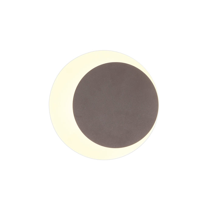 C-Lighting Pastor Magnetic Base Wall Lamp, 12W LED 3000K 498lm, 15/19cm Round Right Offset, Coffee/Acrylic Frosted Diffuser - 29829