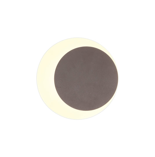 C-Lighting Pastor Magnetic Base Wall Lamp, 12W LED 3000K 498lm, 15/19cm Round Right Offset, Coffee/Acrylic Frosted Diffuser - 29829